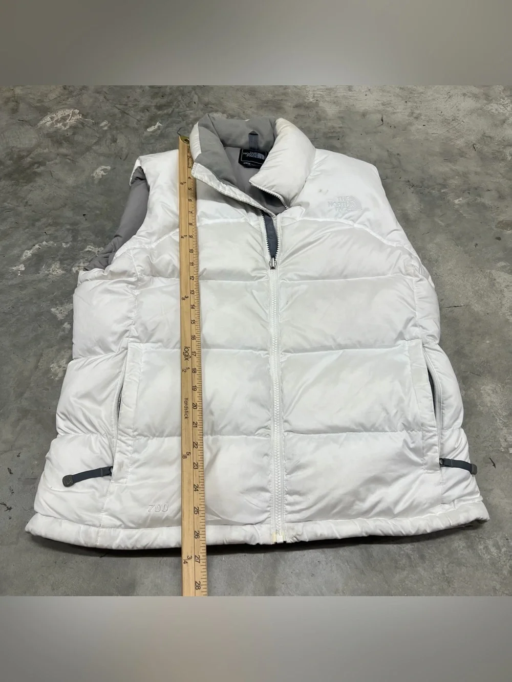 The North Face Nuptse 2 Puffer Vest 700 Fill Goose Down White Women’s Size Large